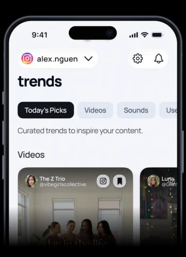 Get Personalised Trends
for Your Niche