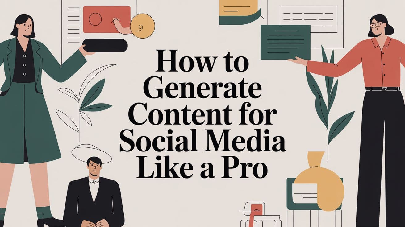 How to Generate Content for Social Media Like a Pro
