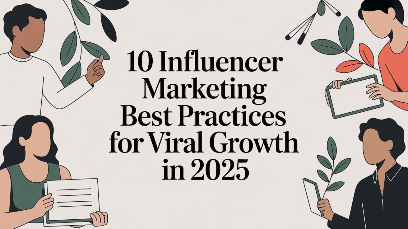 10 Influencer Marketing Best Practices for Viral Growth in 2025