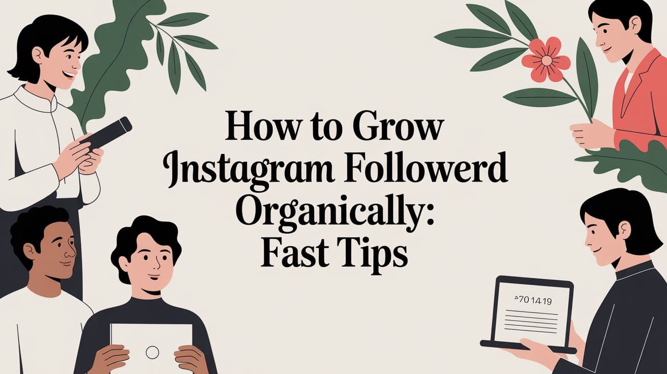 how to grow instagram followers organically: Fast Tips