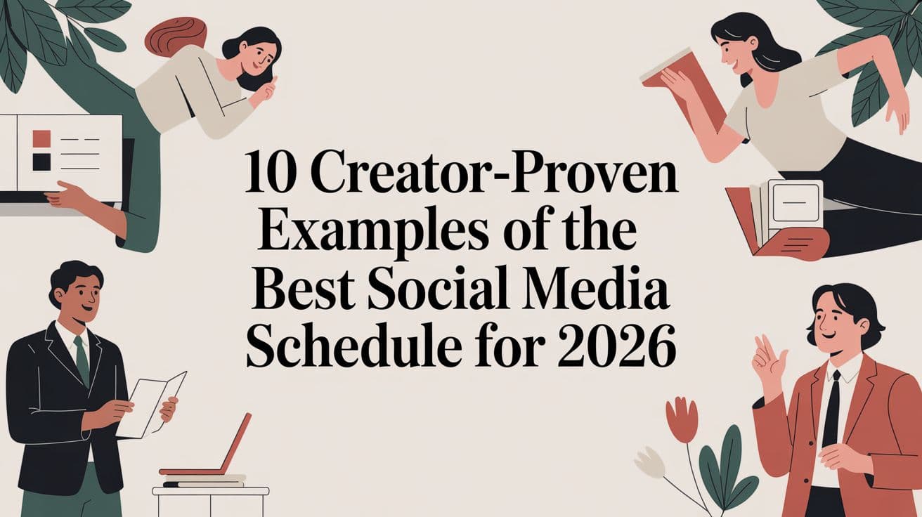 10 Creator-Proven Examples of the Best Social Media Schedule for 2026