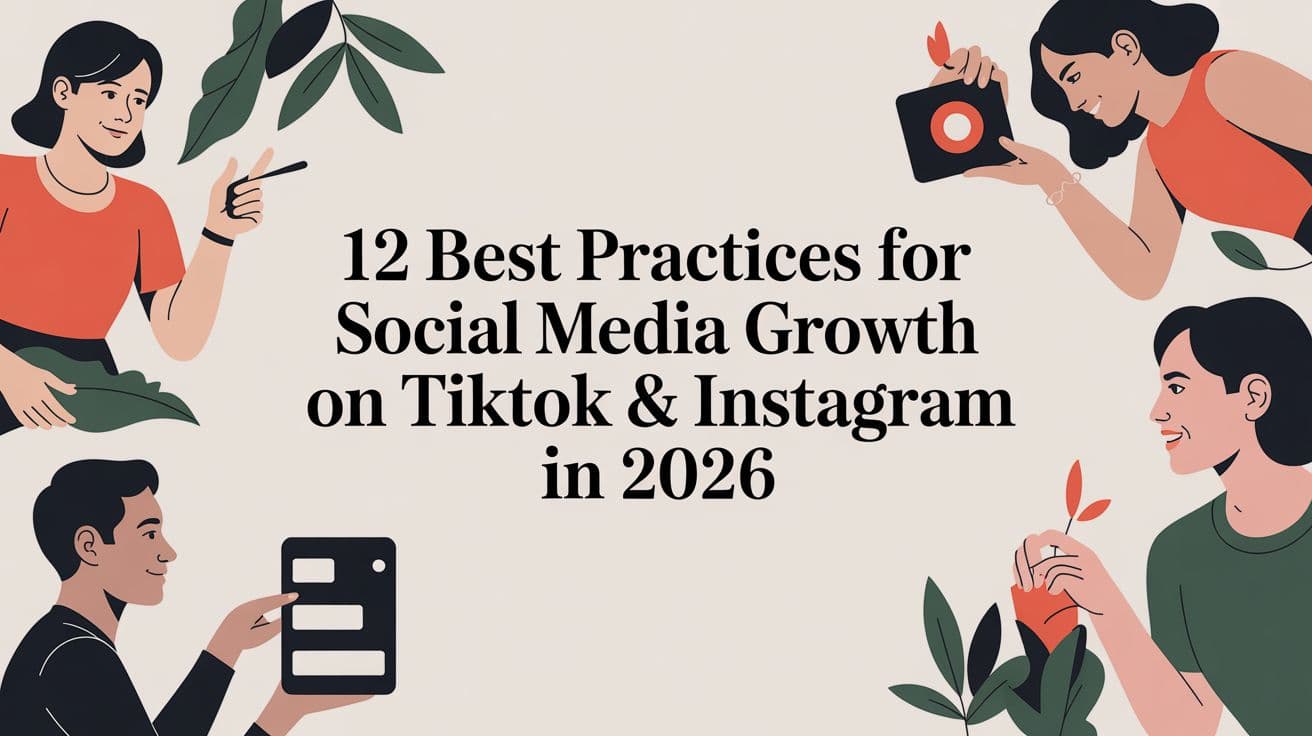 12 Best Practices for Social Media Growth on TikTok & Instagram in 2026