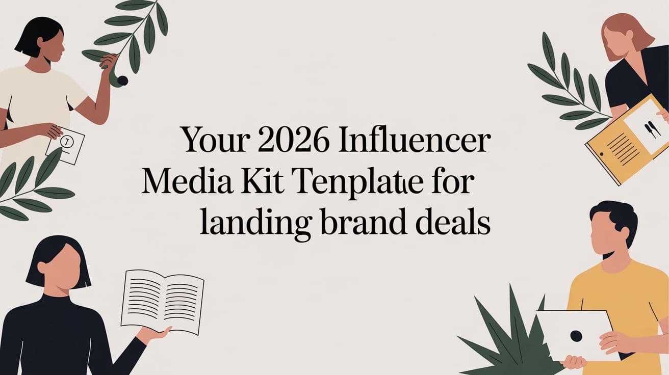 Your 2026 Influencer Media Kit Template for Landing Brand Deals